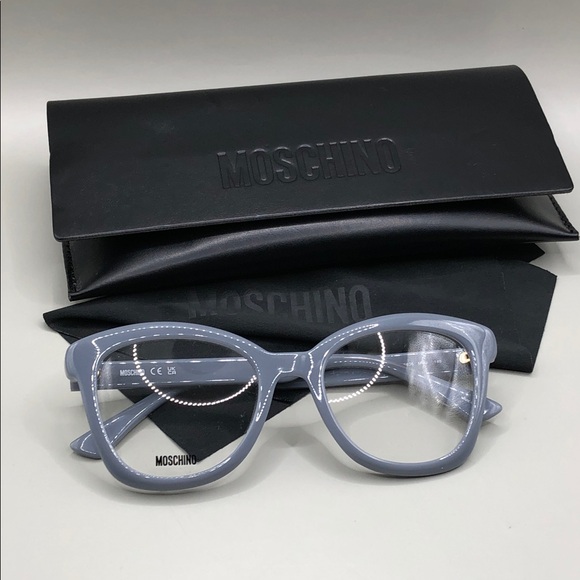 MOSCHINO MOS636 Glasses Frames in Azure 50-19-140 New Demo Lens w Case
